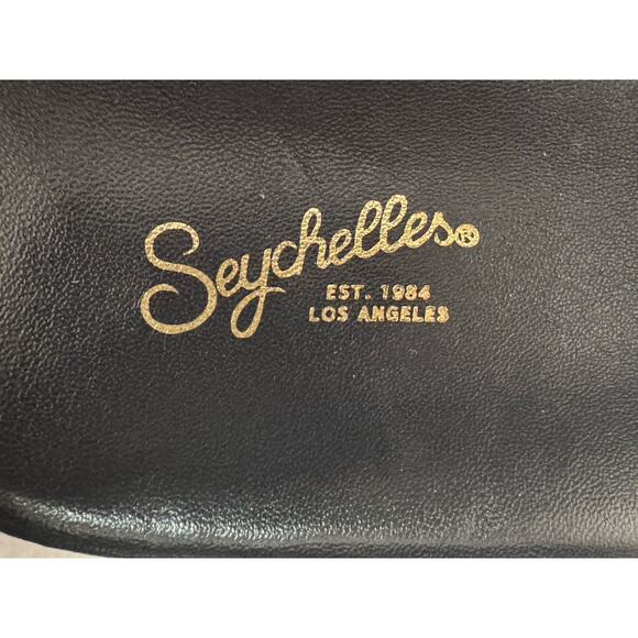 Seychelles Womens Sz 10 Vibe Check Leather Slip On Black Platform Puffer Sandals - Picture 8 of 10
